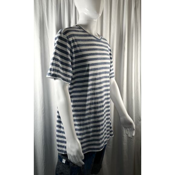 Christina Berg Stripes Short Sleeves T Shirt Blue White 2XL Nautical 87-37 - Picture 4 of 16